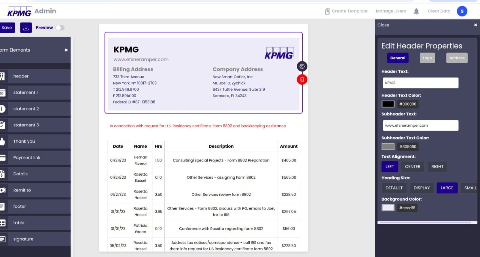 Invoice Builder